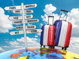 valise de voyage, image de départ en vacance