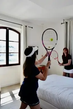 sport tennis dans les chambres de l'hôtel bellevue pendant l'open 13