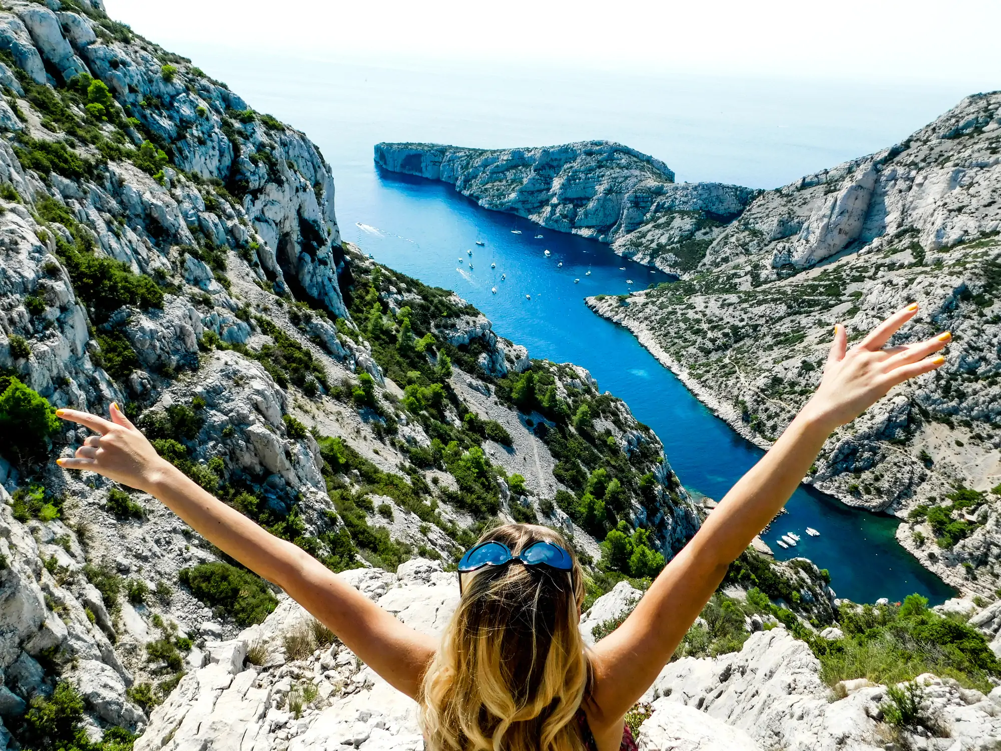 randonnée dans les calanques de marseille.